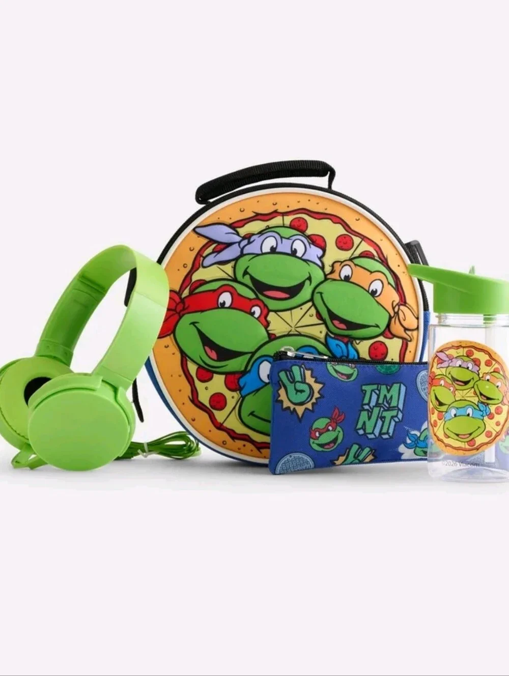 Nickelodeon Teenage Mutant Ninja Turtles Boys Backpack Set with Lunch Bag, 6 Pcs